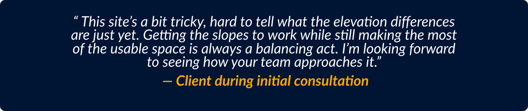 Terracing and Topography