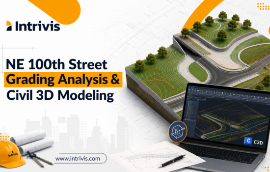 Grading Quantity Analysis and Civil 3D Modelling for the NE 100th Street Project